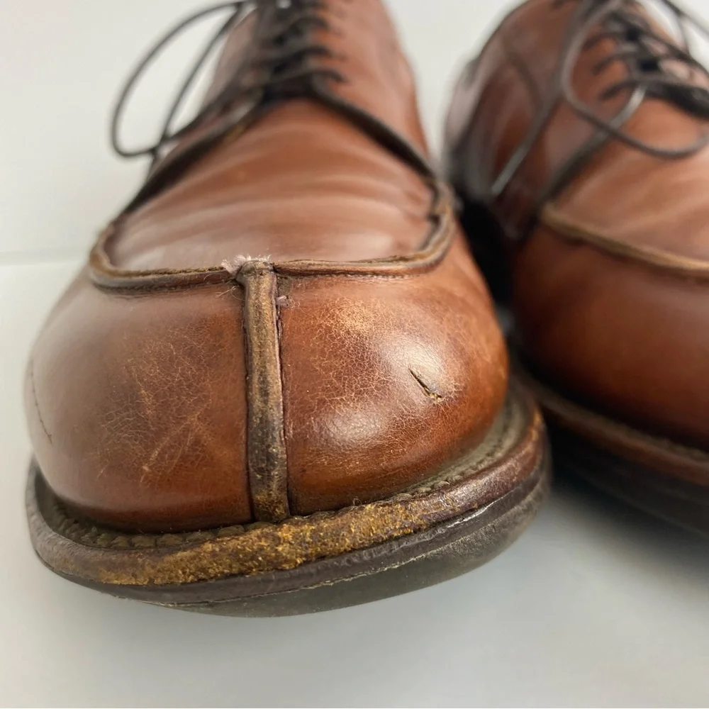 Allen Edmonds‎ Shoes 11 B Mens Brown Stockbridge Split Toe Leather Oxford